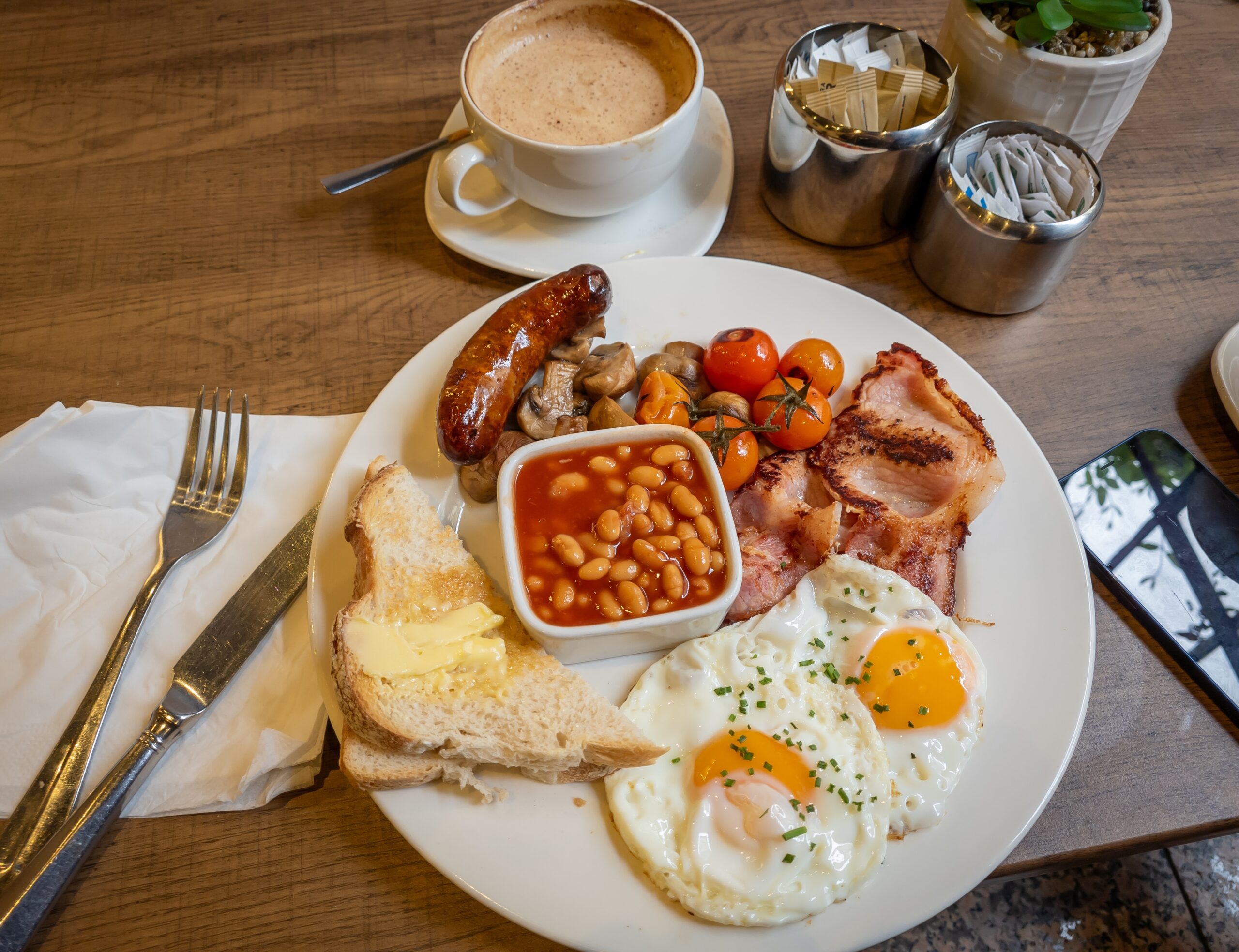 comida típica en Inglaterra